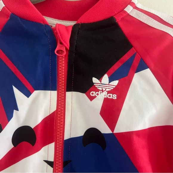 Adidas Original Cat Graphic Warm Up Jacket Track Suit Kids Toddler 12-18 Months - Picture 3 of 5